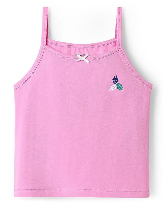 Pine Kids Cotton Elastane Knit Sleeveless Slips With Tropical Theme Print Pack Of 3 (Color May Vary)