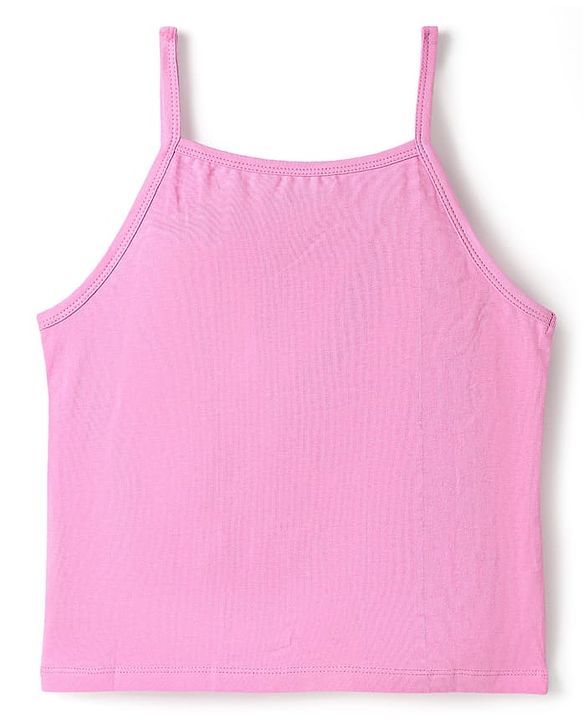 Pine Kids Cotton Elastane Knit Sleeveless Slips With Tropical Theme Print Pack Of 3 (Color May Vary)