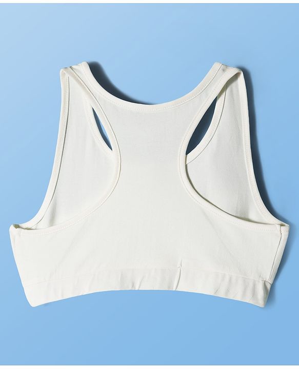 Pine Kids Cotton Elastane Knit Sleeveless Solid Color Bralettes Pack of 3 (Color May Vary)