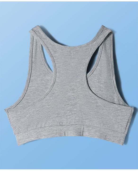 Pine Kids Cotton Elastane Knit Sleeveless Solid Color Bralettes Pack of 3 (Color May Vary)