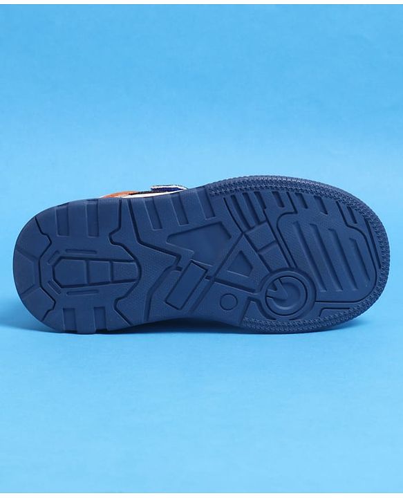 Pine Kids Velcro Closure Casual Shoes With Lace Detailing - Blue  & White