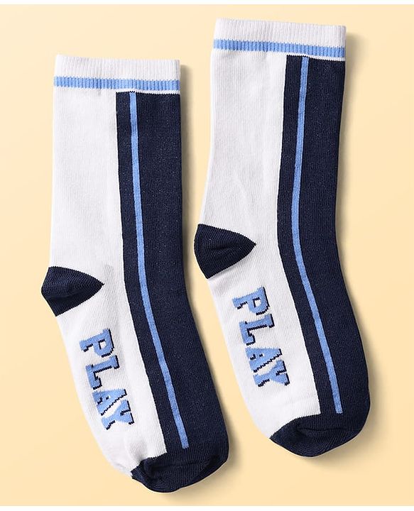 Pine Kids Knit Ankle Length Silvadur Antimicrobial Socks With Football Print(Colour May Vary)