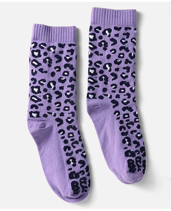 Pine Kids Knit Ankle Length Silvadur Antimicrobial Socks with Leopard Print  Design Pack of 5 - Color May Vary