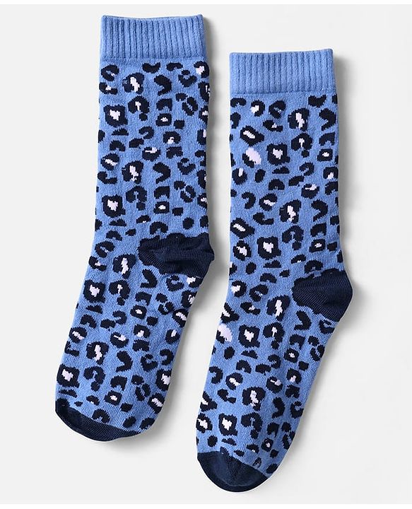 Pine Kids Knit Ankle Length Silvadur Antimicrobial Socks with Leopard Print  Design Pack of 5 - Color May Vary