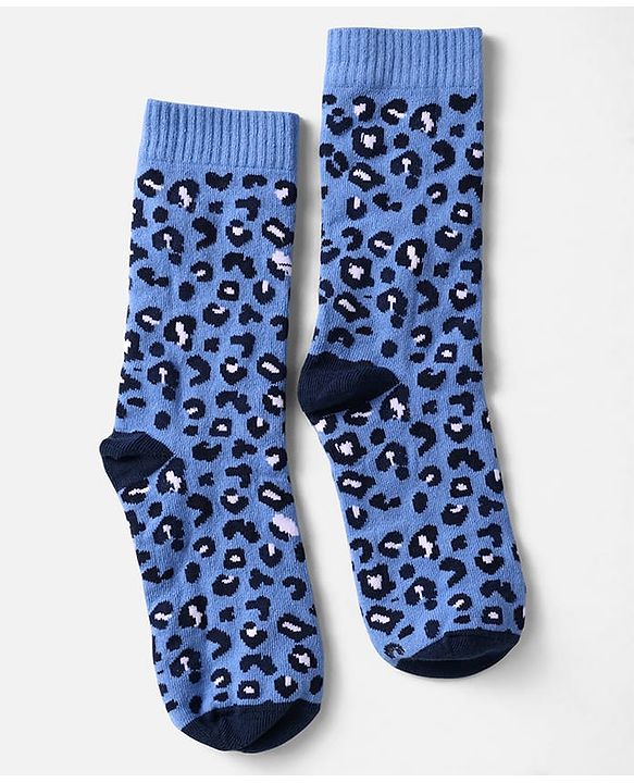 Pine Kids Knit Ankle Length Silvadur Antimicrobial Socks with Leopard Print  Design Pack of 5 - Color May Vary