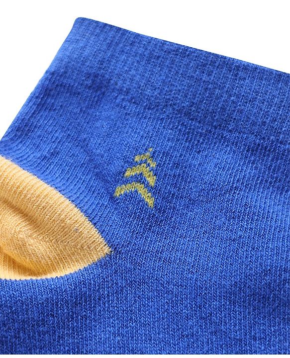 Pine Kids Knit Ankle Length Silvadur Antimicrobial Socks with Color Block Design Pack of 3 - Color May Vary
