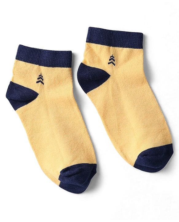 Pine Kids Knit Ankle Length Silvadur Antimicrobial Socks with Color Block Design Pack of 3 - Color May Vary