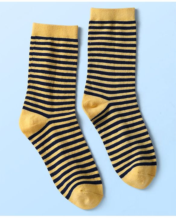 Pine Kids Knit Ankle Length Silvadur Antimicrobial Socks with Stripe & Text Design Pack of 3 - Color May Vary