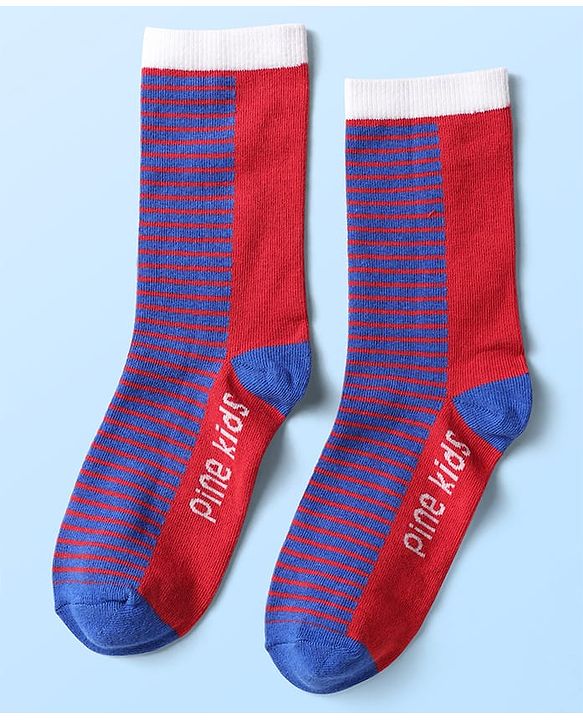 Pine Kids Knit Ankle Length Silvadur Antimicrobial Socks with Color Block Design Pack of 5 - Color May Vary