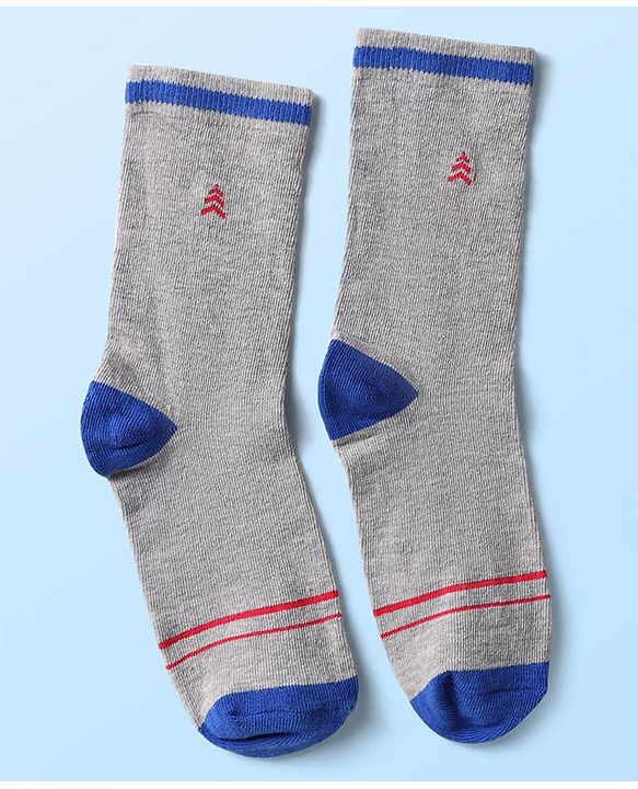 Pine Kids Knit Ankle Length Silvadur Antimicrobial Socks with Color Block Design Pack of 5 - Color May Vary