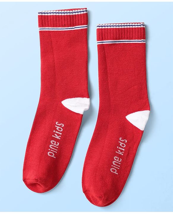 Pine Kids Knit Ankle Length Silvadur Antimicrobial Socks with Color Block Design Pack of 5 - Color May Vary