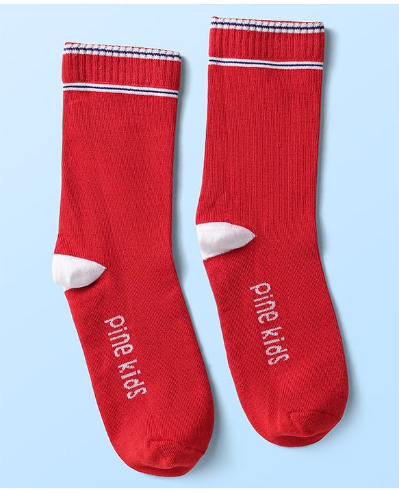 Pine Kids Knit Ankle Length Silvadur Antimicrobial Socks with Color Block Design Pack of 5 - Color May Vary