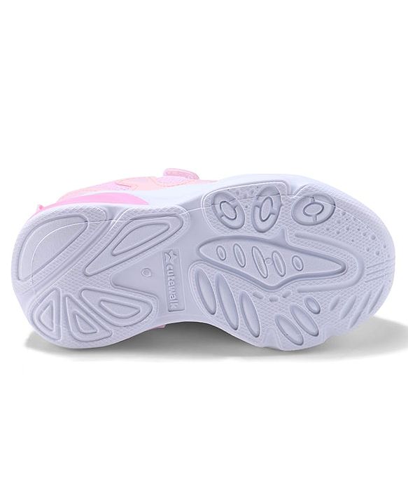 Cute Walk by Babyhug Velcro Closure Sneaker Shoes With Lace Detailing - Pink