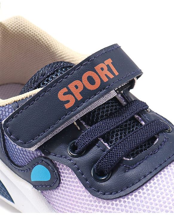 Cute Walk by Babyhug Velcro Closure Sneaker Shoes With Lace Detailing - Pink