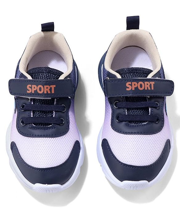 Cute Walk by Babyhug Velcro Closure Sneaker Shoes With Lace Detailing - Pink