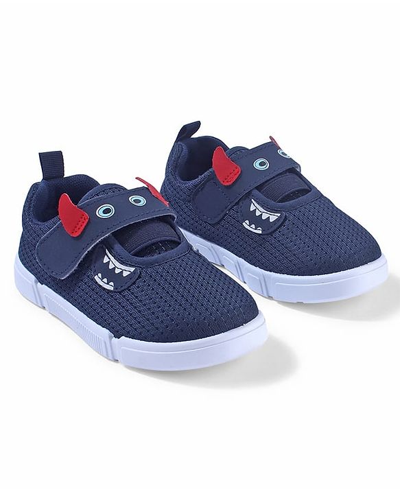 Cute Walk by Babyhug Sneaker Shoes Velcro Closure - Navy Blue