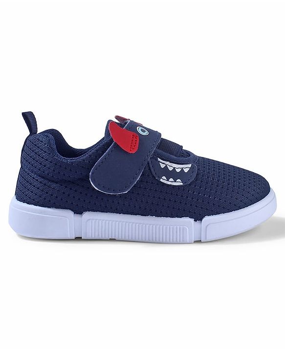Cute Walk by Babyhug Sneaker Shoes Velcro Closure - Navy Blue