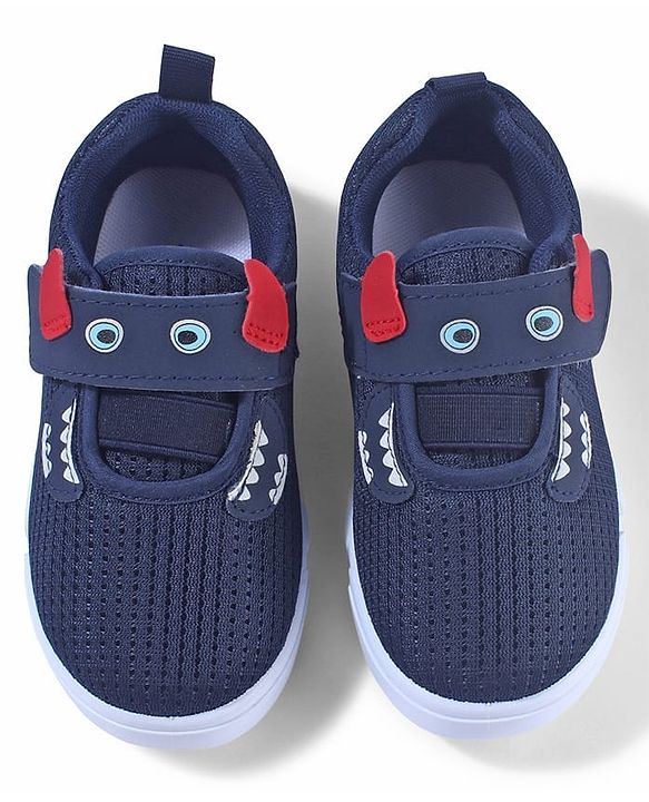 Cute Walk by Babyhug Sneaker Shoes Velcro Closure - Navy Blue