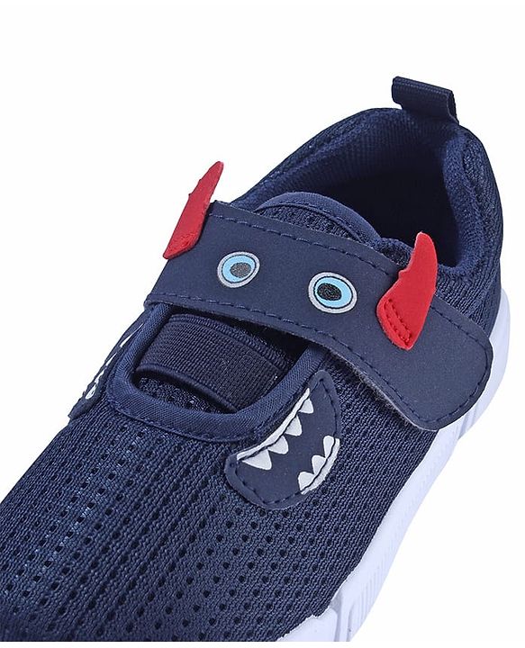 Cute Walk by Babyhug Sneaker Shoes Velcro Closure - Navy Blue