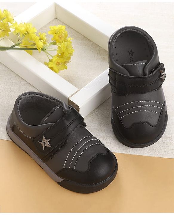 Cute Walk by Babyhug Casual Shoes with Velcro Closure - Brown & Beige