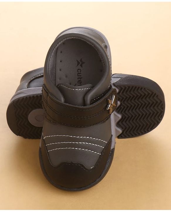 Cute Walk by Babyhug Casual Shoes with Velcro Closure - Brown & Beige