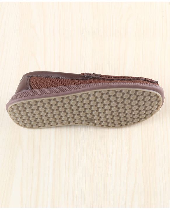 Pine Kids Slip on Loafers With Applique - Brown