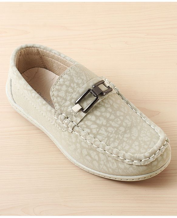 Pine Kids Slip On Loafer with Applique - Beige