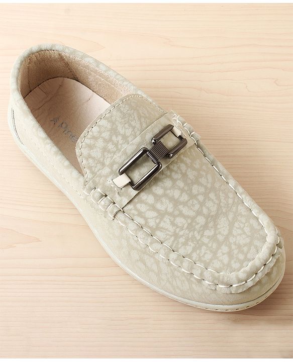 Pine Kids Slip On Loafer with Applique - Beige