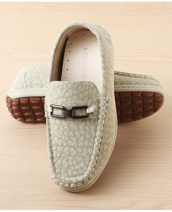 Pine Kids Slip On Loafer with Applique - Beige