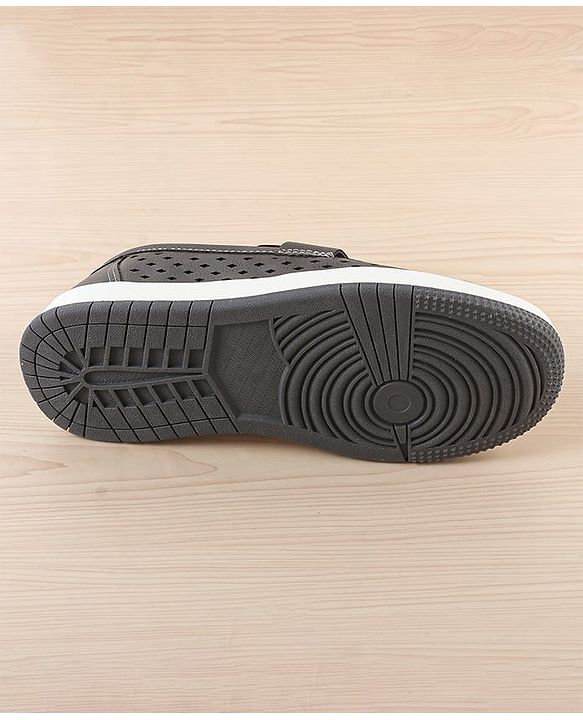 Pine Kids Solid Coloured Formal & Party Wear Shoes - Black