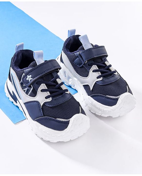 Cute Walk by Babyhug Velcro Closure Sneaker Shoes - Navy Blue