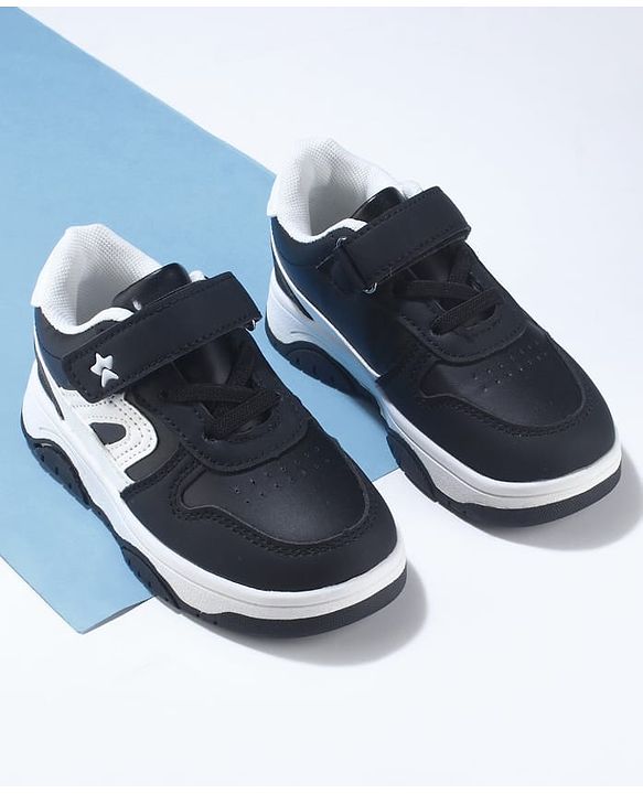 Cute Walk by Babyhug Velcro Closure Sneakers - Black