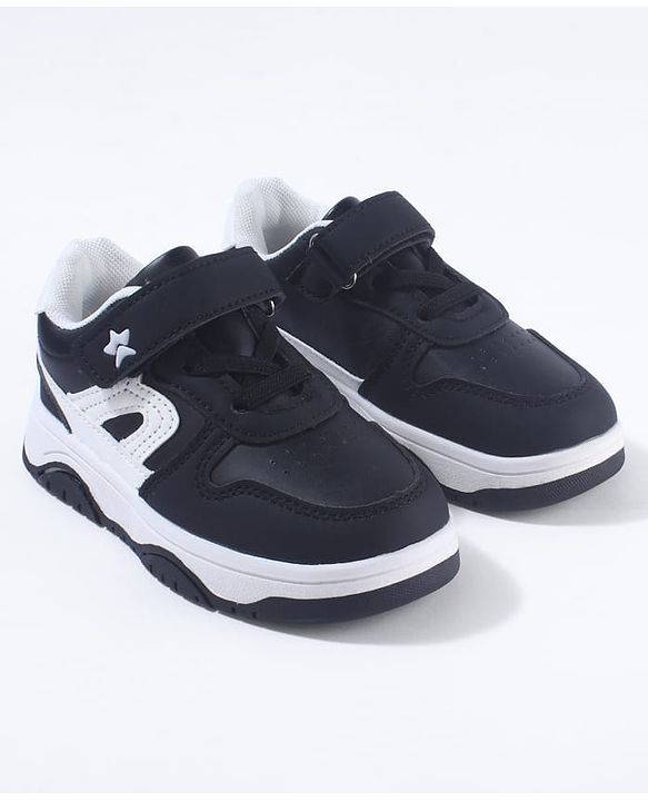 Cute Walk by Babyhug Velcro Closure Sneakers - Black