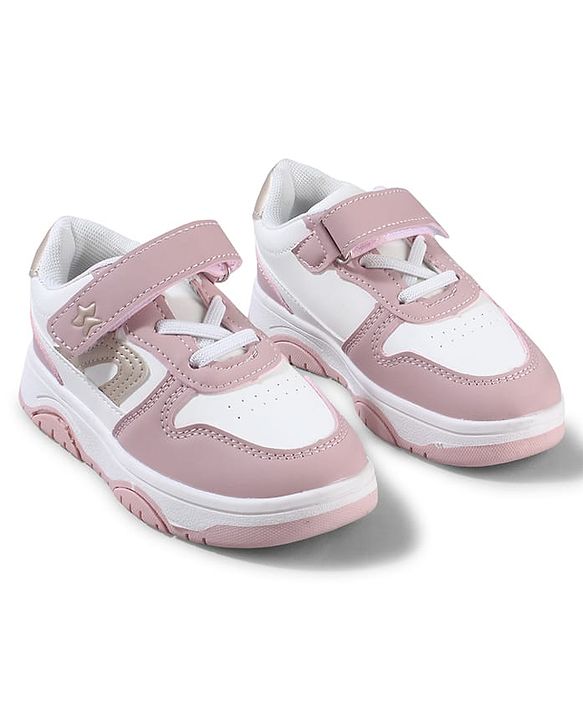 Cute Walk by Babyhug Velcro Closure Sneakers - Black