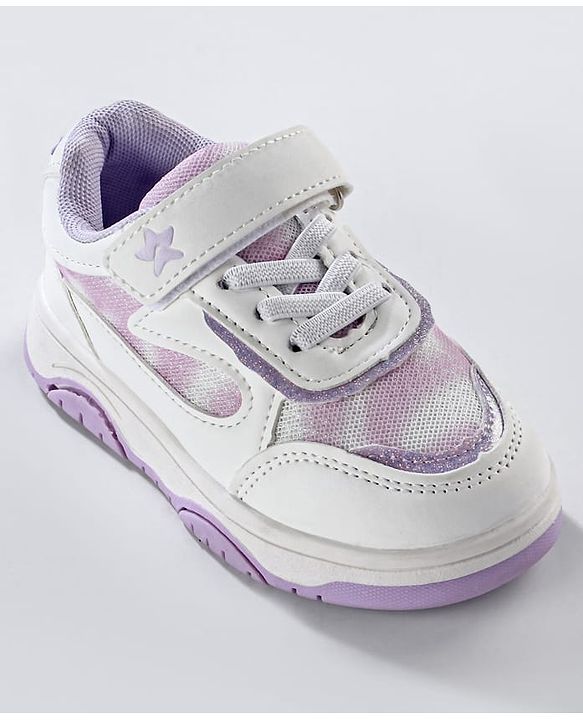 Cute Walk by Babyhug Velcro Closure Sneaker Shoes - Purple