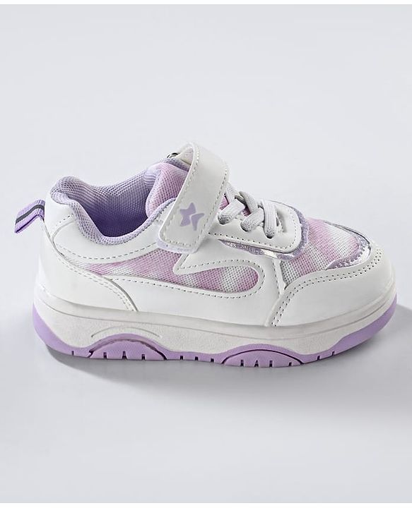 Cute Walk by Babyhug Velcro Closure Sneaker Shoes - Purple