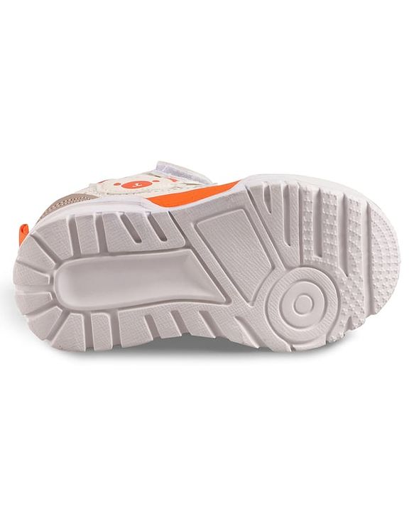 Cute Walk by Babyhug Solid Sneaker Shoes with Velcro Closure - Beige