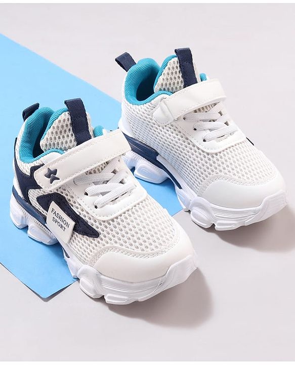 Cute Walk by Babyhug Sneaker with Velcro Closure - Navy Blue