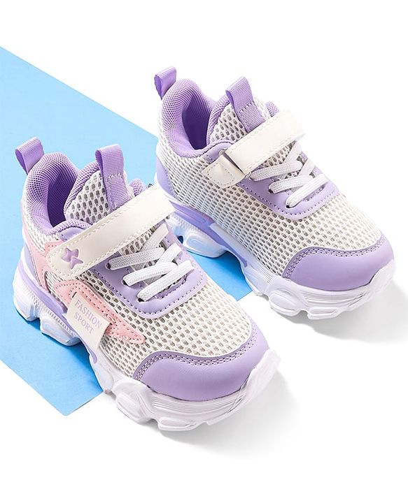 Cute Walk by Babyhug Sneaker with Velcro Closure - Purple