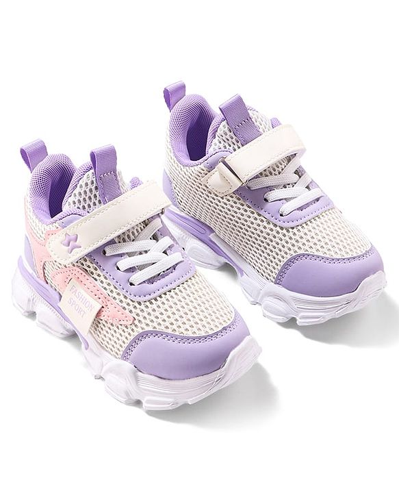 Cute Walk by Babyhug Sneaker with Velcro Closure - Purple