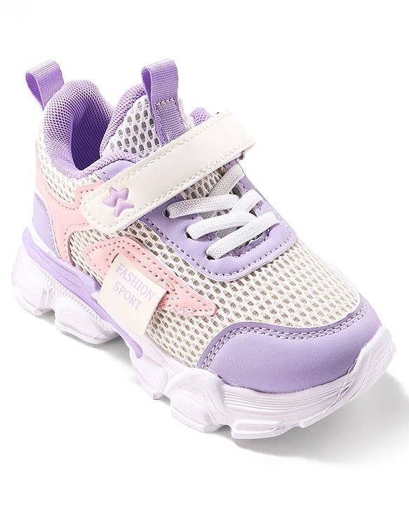 Cute Walk by Babyhug Sneaker with Velcro Closure - Purple
