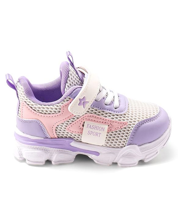 Cute Walk by Babyhug Sneaker with Velcro Closure - Purple
