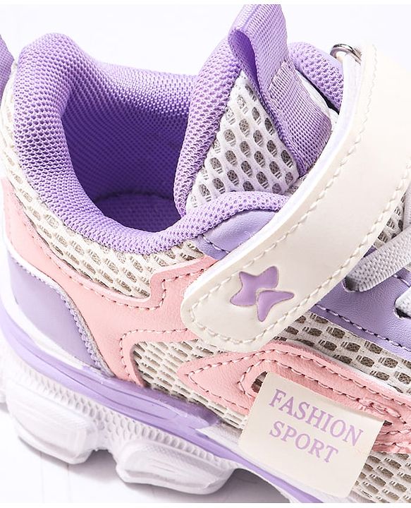 Cute Walk by Babyhug Sneaker with Velcro Closure - Purple