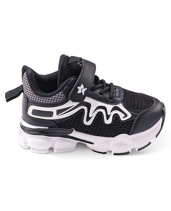 Cute Walk by Babyhug Sneaker Shoes With Velcro Closure - Black