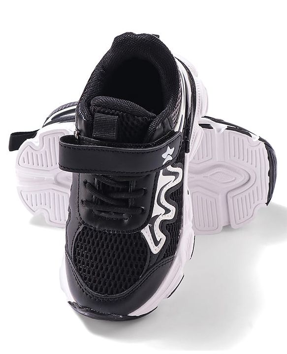 Cute Walk by Babyhug Sneaker Shoes With Velcro Closure - Black