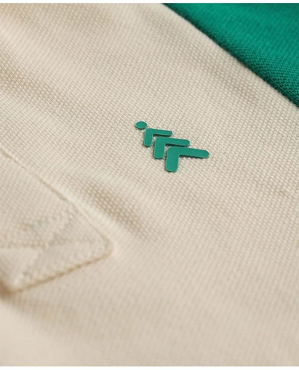 Pine Kids Cotton Knit Half Sleeves Polo T-Shirt With Color Block Design - Multicolor