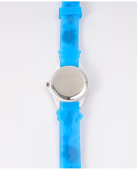 Babyhug Free Size Digital Watch With Floral & Bee Applique - Light Blue