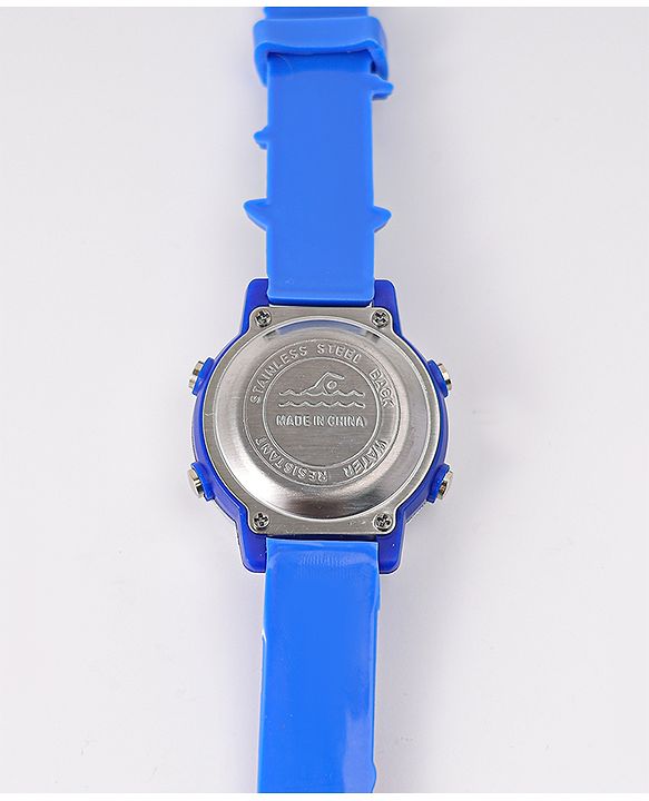 Babyhug Free Size Digital Watch with Dino Applique - Blue