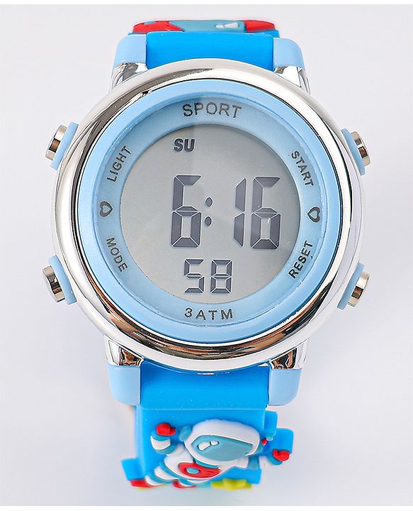 Babyhug Free Size Digital Watch - Light Blue
