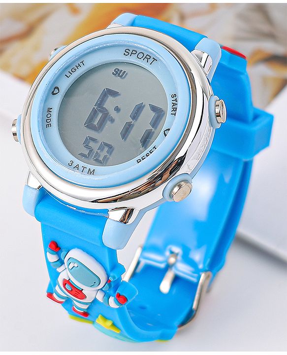 Babyhug Free Size Digital Watch - Light Blue